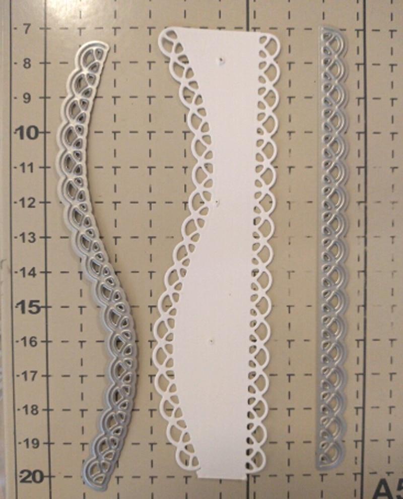 Lace Wave Metal Cutting Dies Paper Cut Card Making Template for DIY Scrapbooking Decorative Craft Mold Stamp and Dies