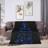 Serial Experiments Lain Warm Soft Blanket  Children Plush Throw Blanket Novelty Couch Chair Flannel Bedspread Sofa Bed Cover