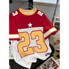 Summer Fashion Letter Printed Round Neck Women's Basic T-shirt Short Sleeved Men's T-shirt Top