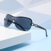 New One-Piece Sunglasses Retro Style Versatile Wrap Glasses Fashion All-In-One Sunglasses Women 81033