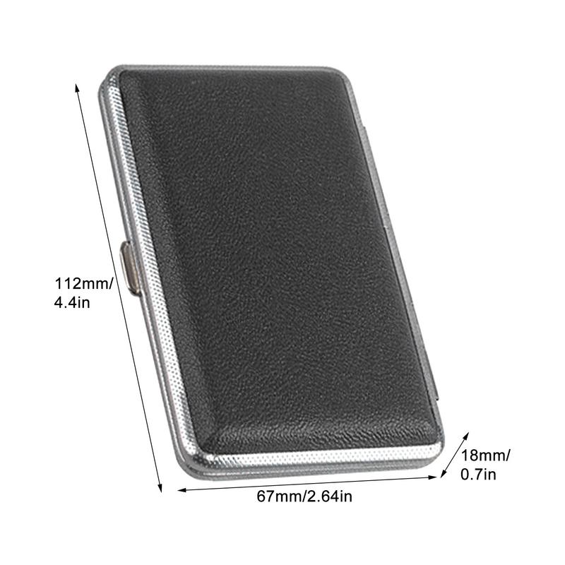 Leather Cigarettes Case Creative Classic 20-piece Pocket Box Cigarettes Storage Reusable PU Leather Cigarettes Container