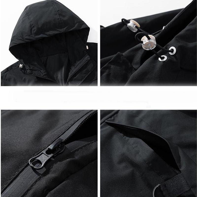 Autumn Casual Bomber Jacket Men's Waterproof Windbreakers Outerwear Coat