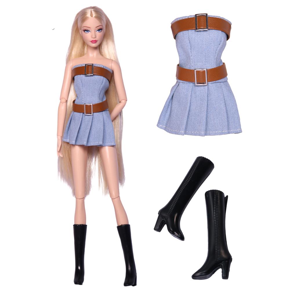 NK Fashion Doll Dress For 30cm Doll Clothes 11.5 Inch Doll Clothing For 1/6 Dolls Accessories Doll Shoes Girls Party Toys JJ