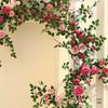 Artificial Rose Vine Wall Hanging for Landscaping and Decor
