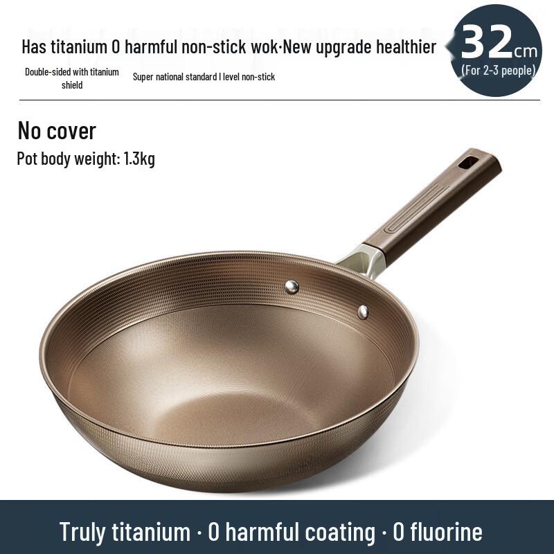 ZISIZ Titanium Non-stick Wok