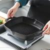 Wutuo Thickened Cast Iron Square Grill Frying Pan