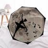 1pc Dance Moon Automatic Open/Close Umbrella - Compact Travel Umbrella with 8-Rib Durable Frame, Lightweight & Portable Design Z20