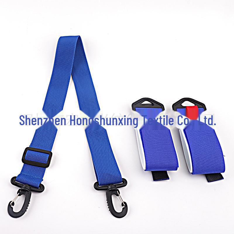 Portable Snowboard Double Bindings with Fixing and Shoulder Straps for Skiing
