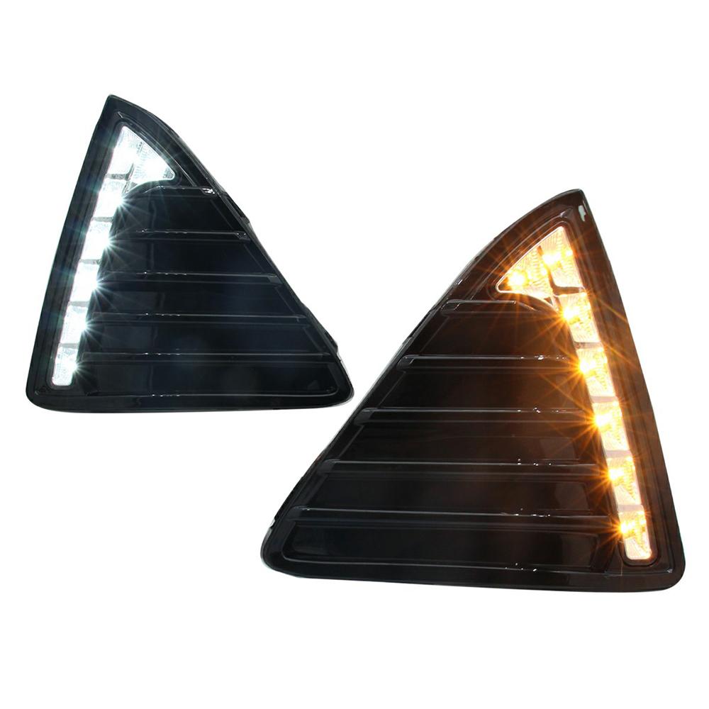 

WINAUTO 1 Пара Для Ford All-New Focus 2012-2014 Світлодіодна Лампа Денного Світла з Жовтим Світлом Type A