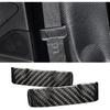 JSWAN Real Carbon Fiber Safety Belt Buckle Decoration Cover Patch Shell for Tesla Model 3 (2017 To 2025) Model Y (2019 To 2025) Car Interior Dash