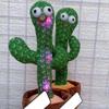 Dancing Cactus Toy Decoration Dancing Talking Cactus Toy with USB Charging Cable for Office