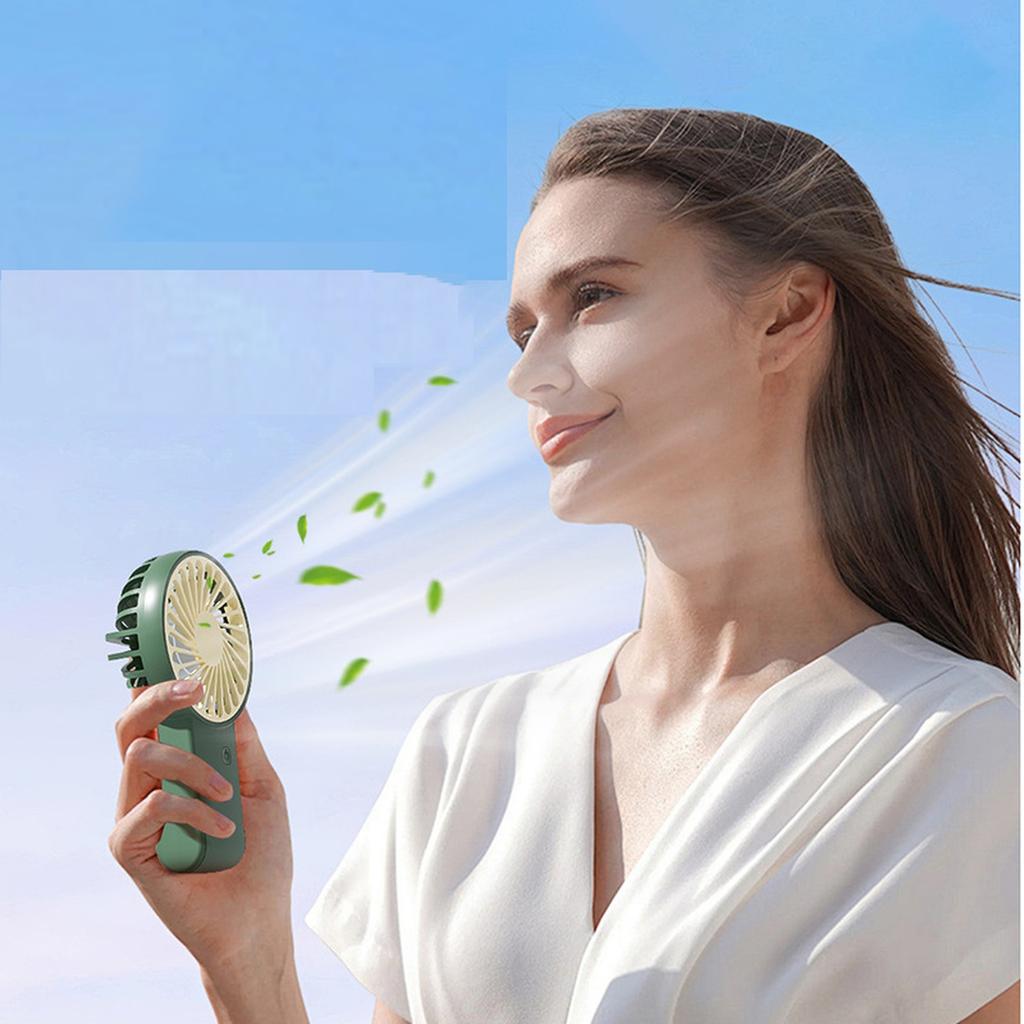 USB Rechargeable Foldable Handheld Fan - Fashion Desktop Outdoor Portable Fan