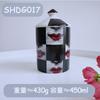 Vaso portaoggetti in ceramica con design sul viso, per gioielli, candele, decorazione da scrivania, contenitore in stile europeo