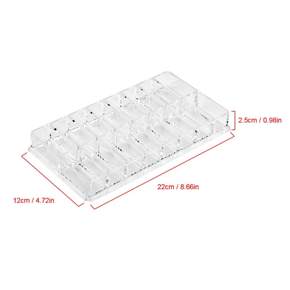 16 Grid Design Acrylic Organizer Transparent Cosmetic Storage Box Makeup Organizer  Makeup Vanity