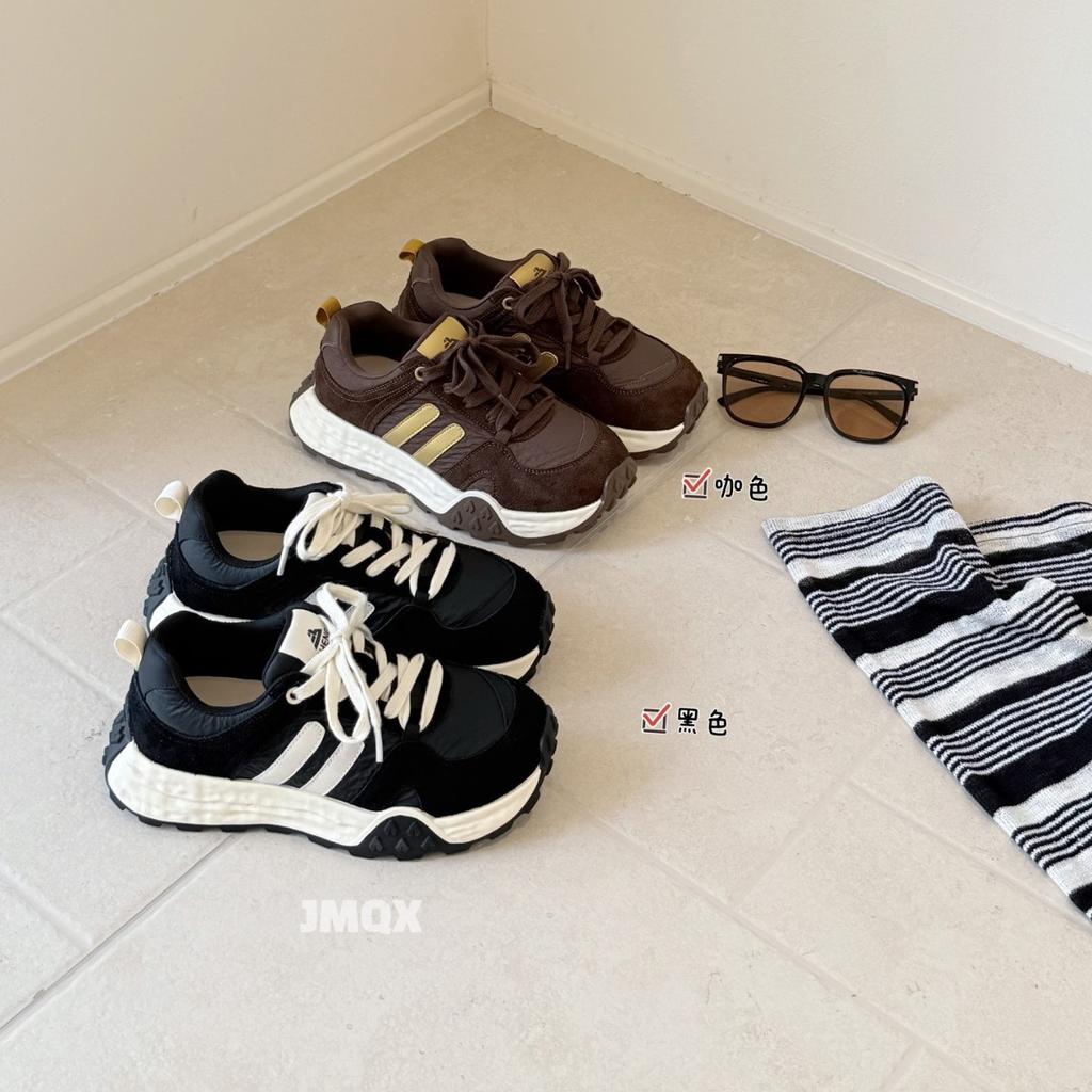 European Station 2025 Autumn New Leather Platform Height Increasing Dad Shoes Women's Fashion Versatile Casual Sports Forrest Gump Shoes