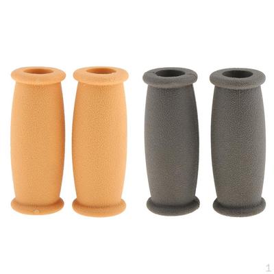 2 Pares Cubierta de Goma para Empuñadura de Mano para Muletas Cubiertas de Repuesto para Mango de Muletas