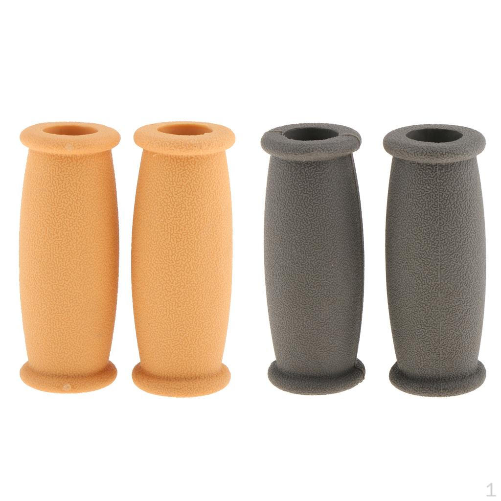 

2 Pairs Rubber Crutch handheld grip Cover Crutches Handle Replacement Covers
