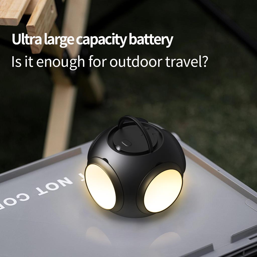 2024 New Portable Outdoor Camping Lamp 10000mAh Large-capacity 3-Color Dimming Multi-function Charging Distress Signal Light