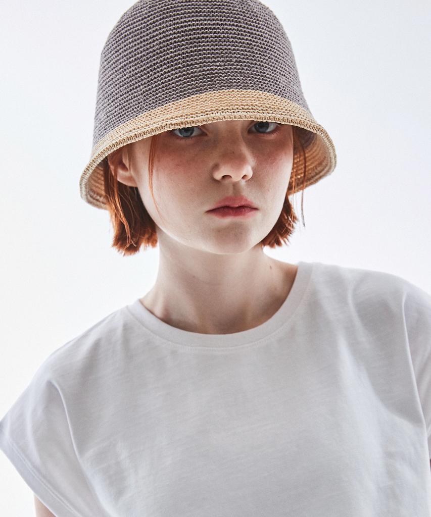 Seullipiseullib Brisbane Gray/Beige Bucket Hat