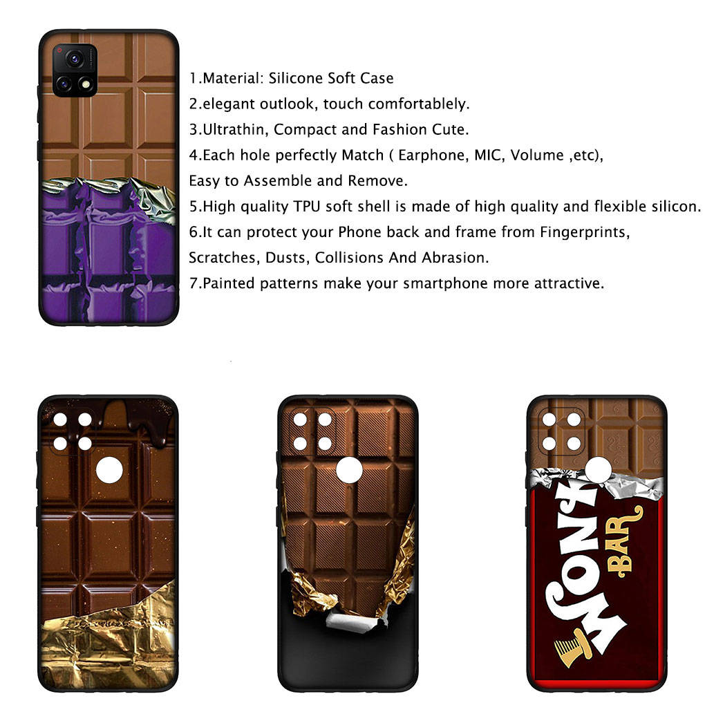 For iPhone 16 15 Xiaomi Redmi Note 14 13 12 11 Pro Max X 8 16e Samsung Galaxy S25 S24 S23 Moto OPPO Huawei Alpen Wonka Wonka Bar Chocolate Phone Case