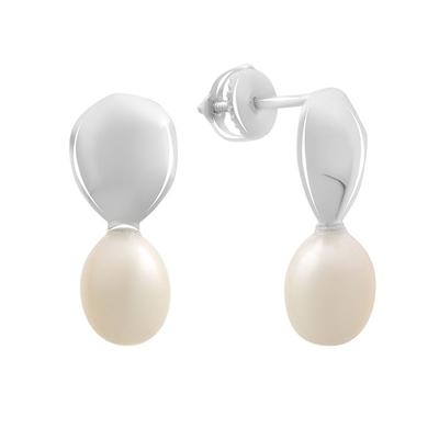 Silver Earrings with Natural Pearls 4.75ct (2186199)