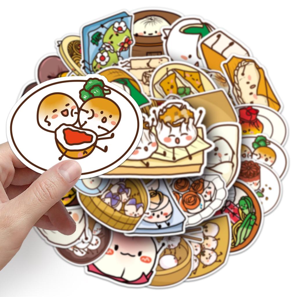 50 Cartoons with Doodle Personalized Cute Children's Decorative Mobile Phone Case Suitcase Stickers Waterproof