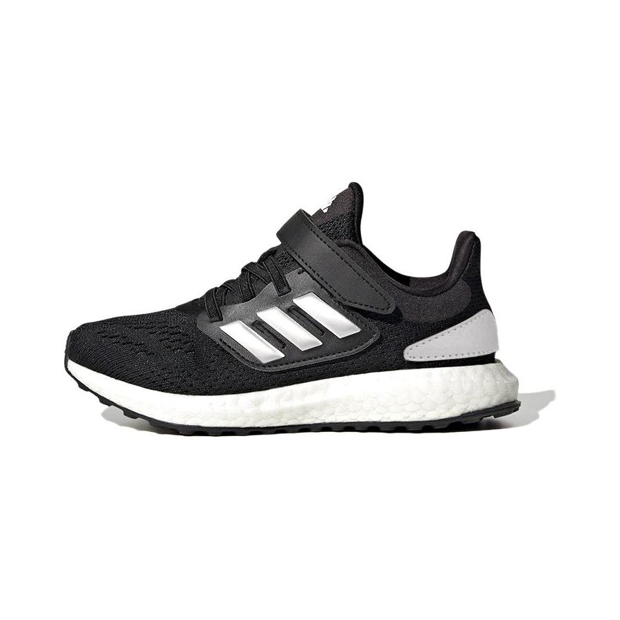 adidas PureBoost 22 C Black Silver Metallic White Kids Sneakers Core-Black Cloud-White IF5546