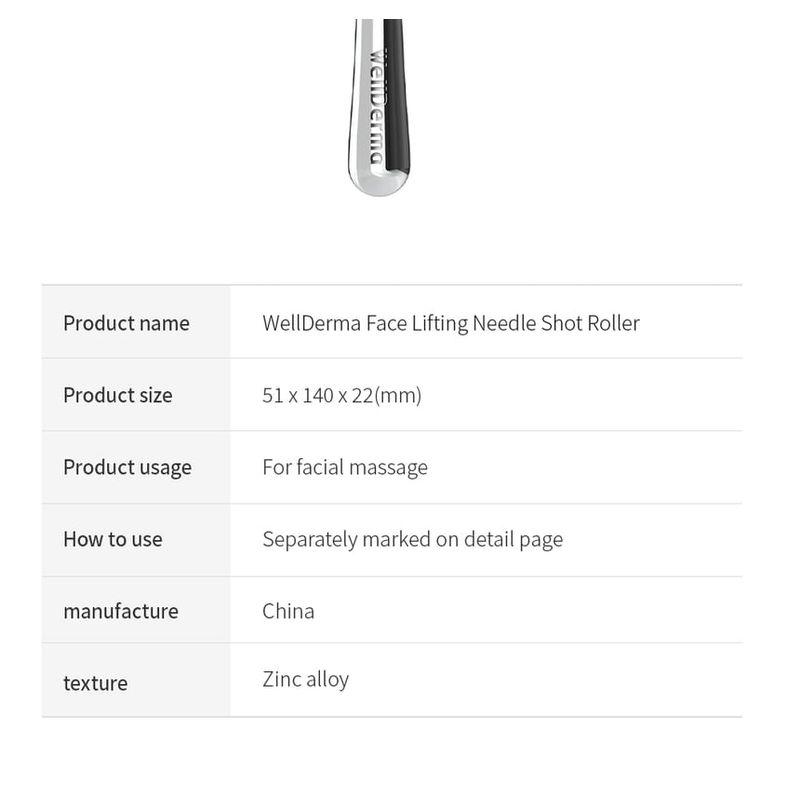 WellDerma - Face Lifting Needle Shot Roller