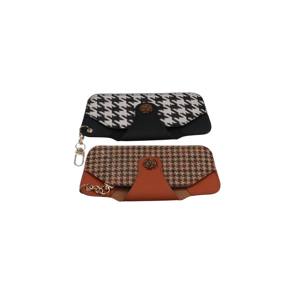 Printing Houndstooth Glasses Bag Korean Style Sunglasses Organize Fashion Glasses Storage Bag  Male