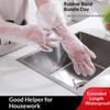60cm Extra Long CPE Dishwashing Gloves Waterproof Thickened Anti-Slip Cuff for Kitchen Home Cleaning