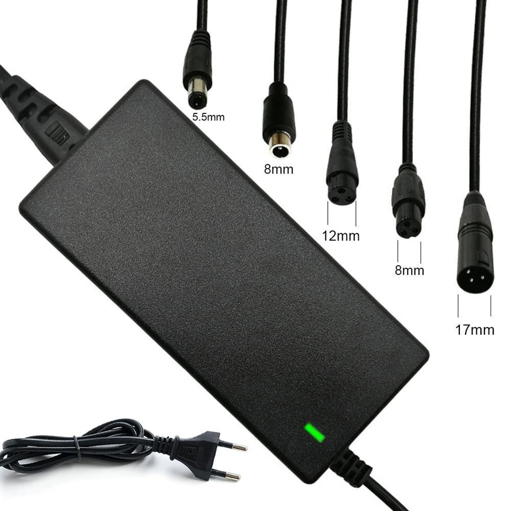 Brand New Power Adapter AC 100-240V Black DC 42V 2A Electric Scooter Accessories US/ EU/ UK Plug For 24-36v Lithium Battery