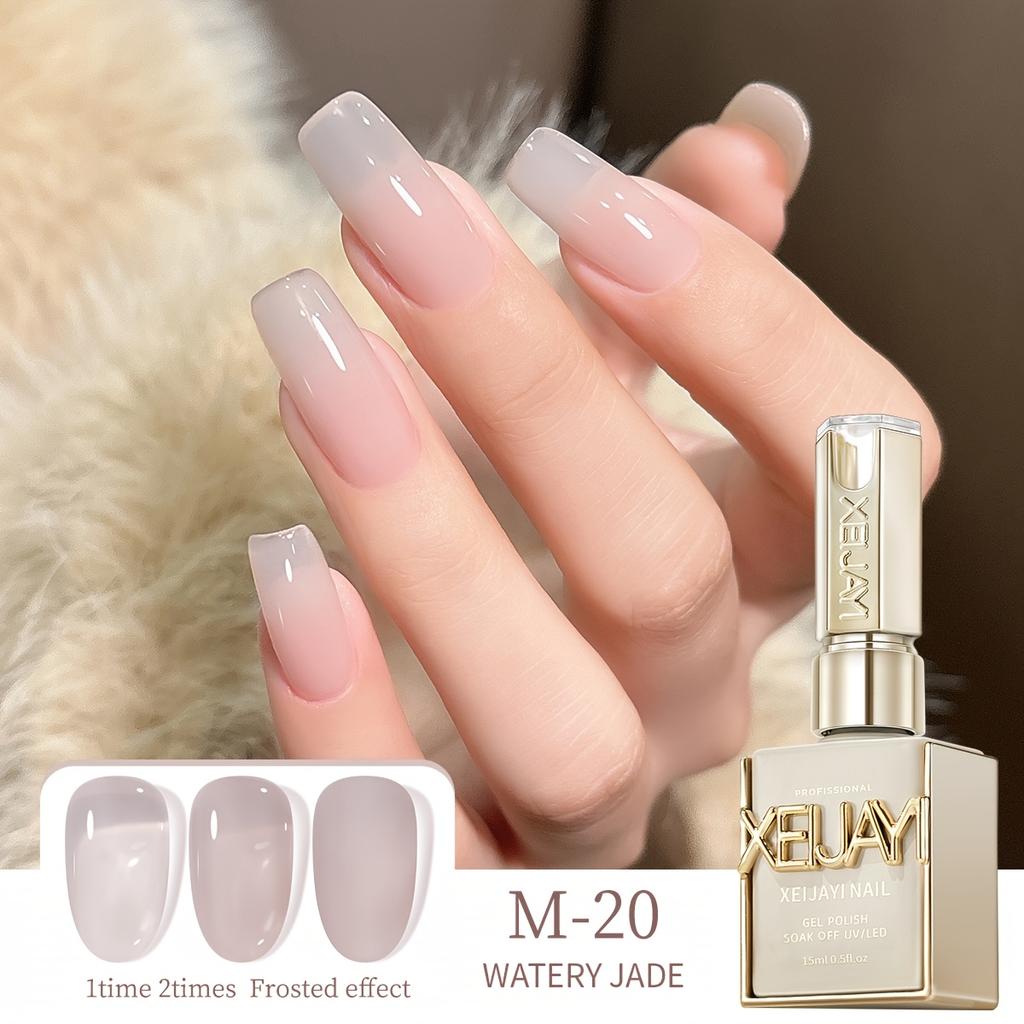 Ice Transparent Nude Jelly Gel Nail Polish Pink Nails White Nails Gel Polish Manicure Nail Art Varnish