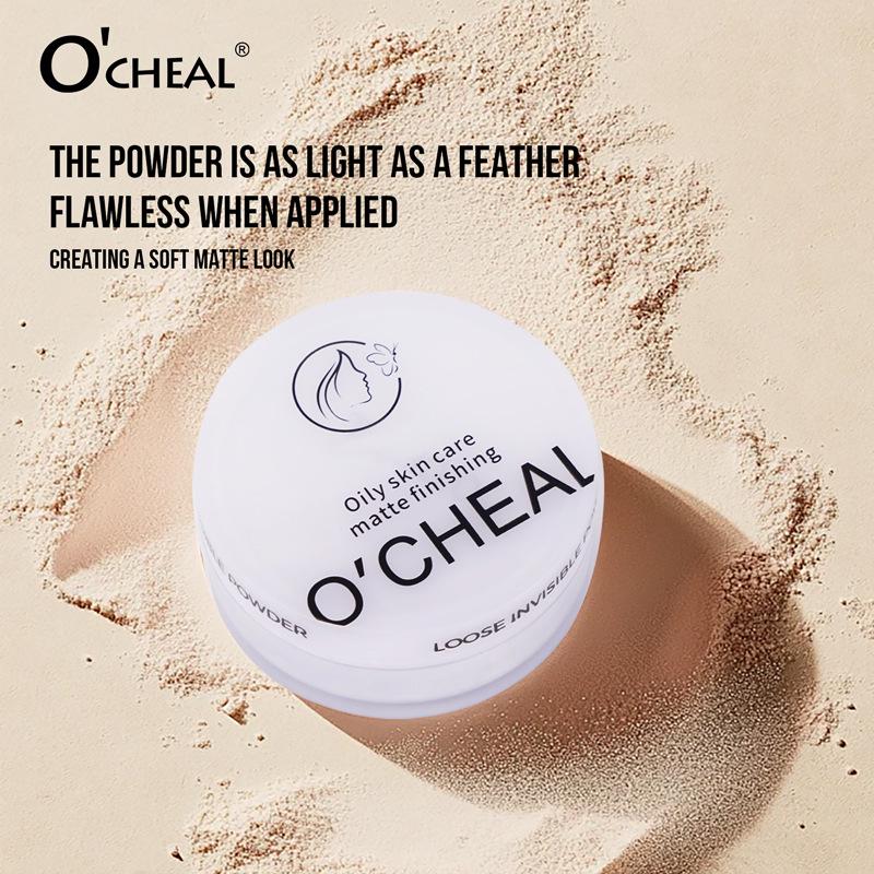 OCHEAK Honey Soft Focus Loose Powder - Natural, Long-lasting Makeup Setting with Invisible Pores and Contouring Effect