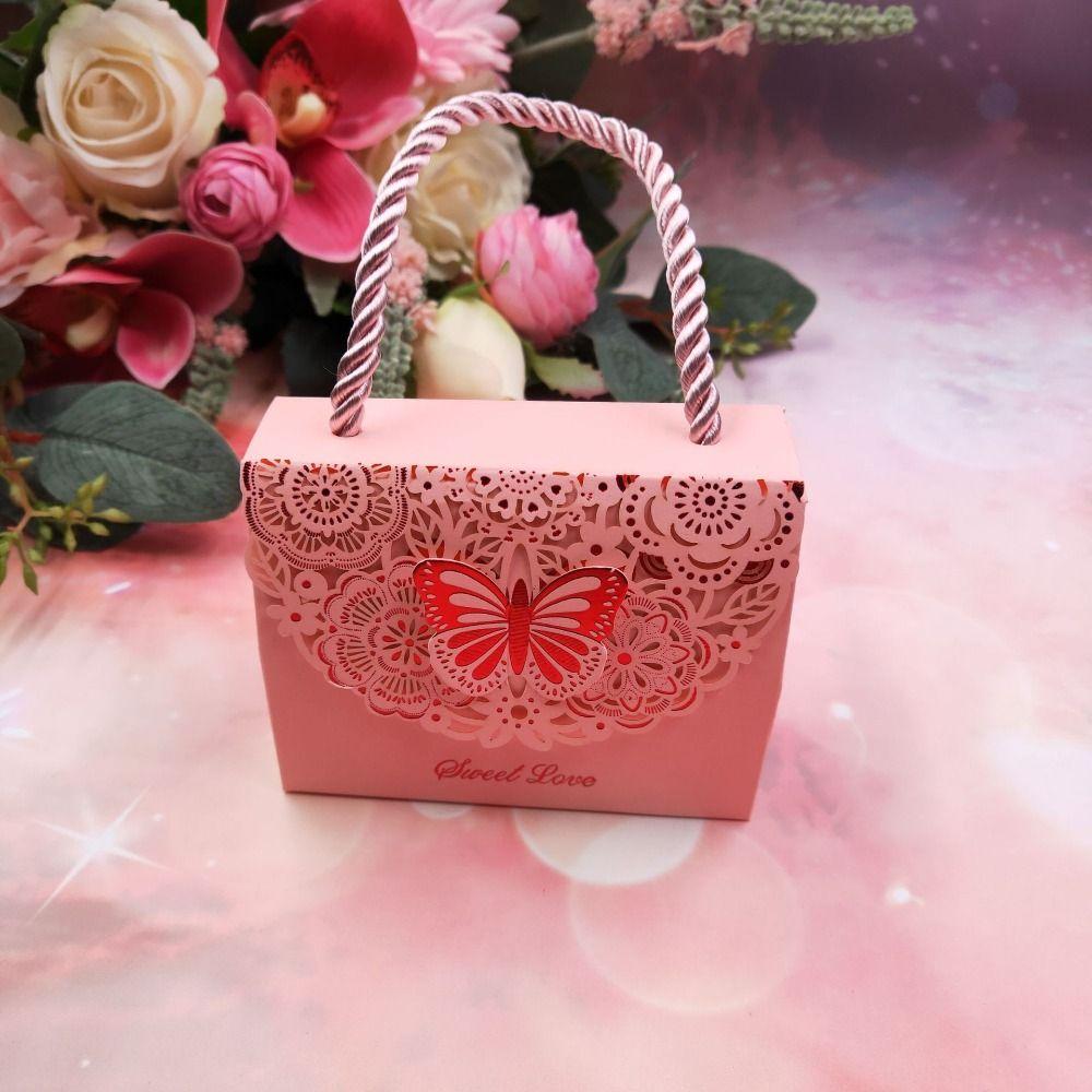 Paper Box Cutout Butterfly Candy Box Multicolor Wedding Gift Packaging Box  Birthday Party Gift