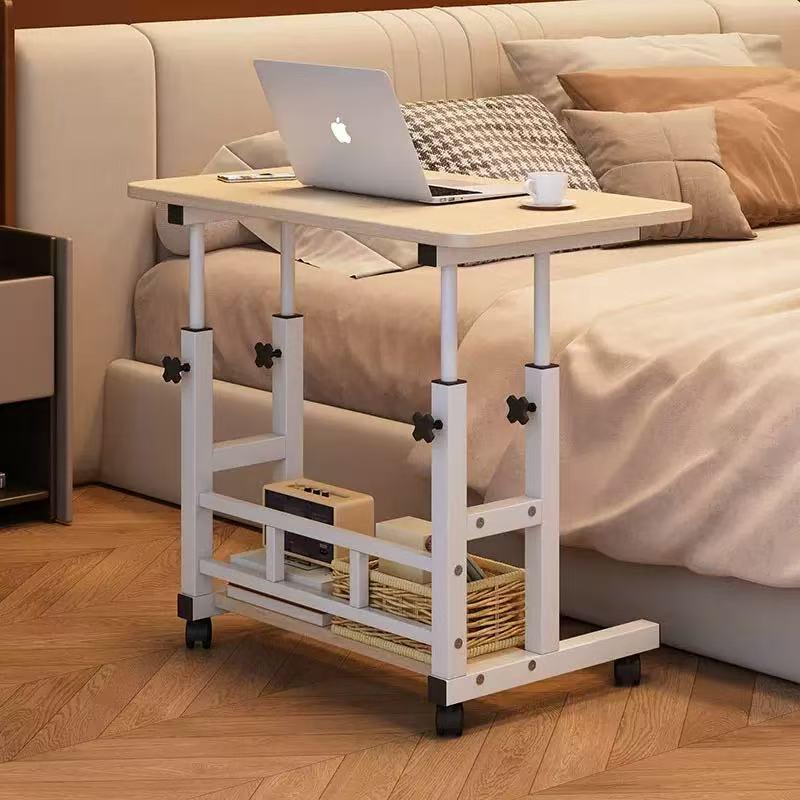 Adjustable Mobile Bedside Table - Compact Sofa Desk for Home and Office