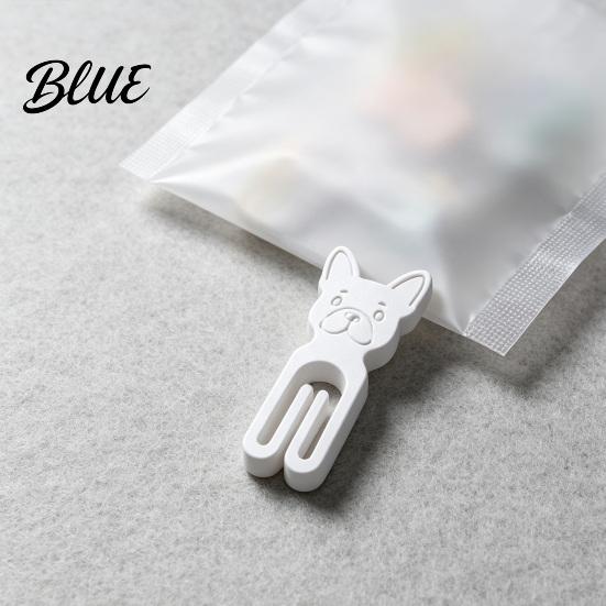 Document Clamps for Office 10Pcs 3D Printed French Bulldog Chip Clip Cute Food Bag Clips Durable Paper Holders Snacks Resealable Kitchen Organizer,