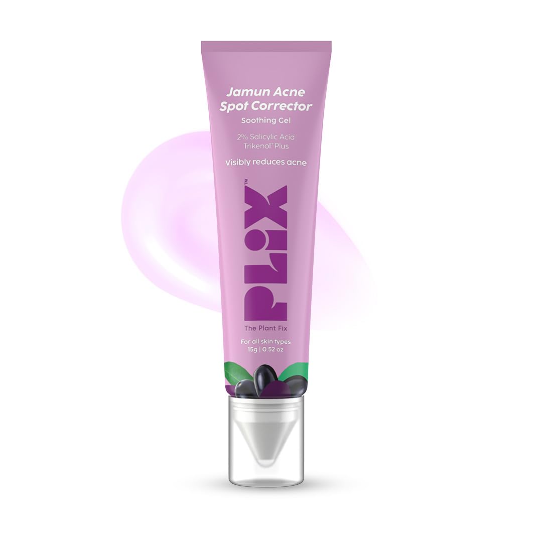 The Plant Fix Plix Jamun Acne Spot Corrector Gel 15g | Oil Control & Soothes Inflammation for Men and Women