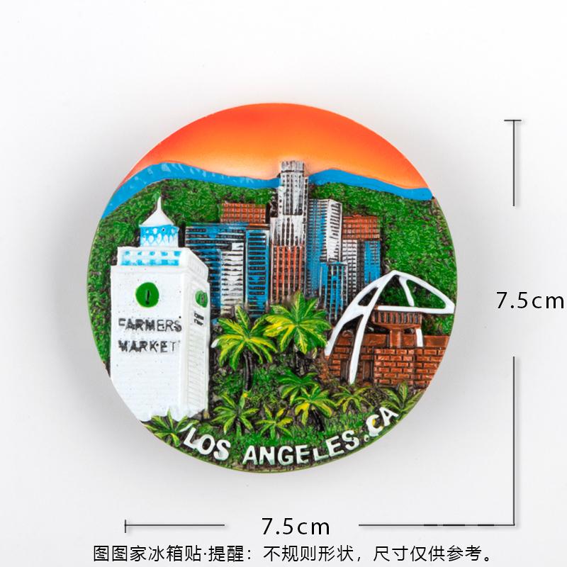 The United States 3d Refrigerator Sticker Travel Collection Souvenir New York Fridge Magnets Times Square Statue of Liberty Shap