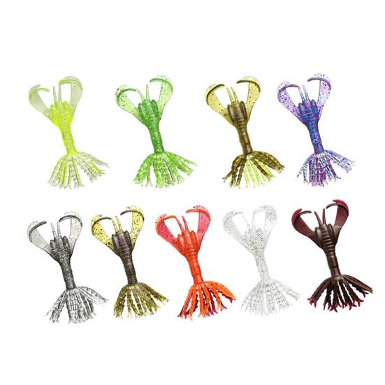2Pcs 8CM/5G Umbrella Skirt Spider Soft Lure Colorful PVC Bionic Artificial Spider Bait Saltwater Freshwater Bass Snakehead Fishing Accessories