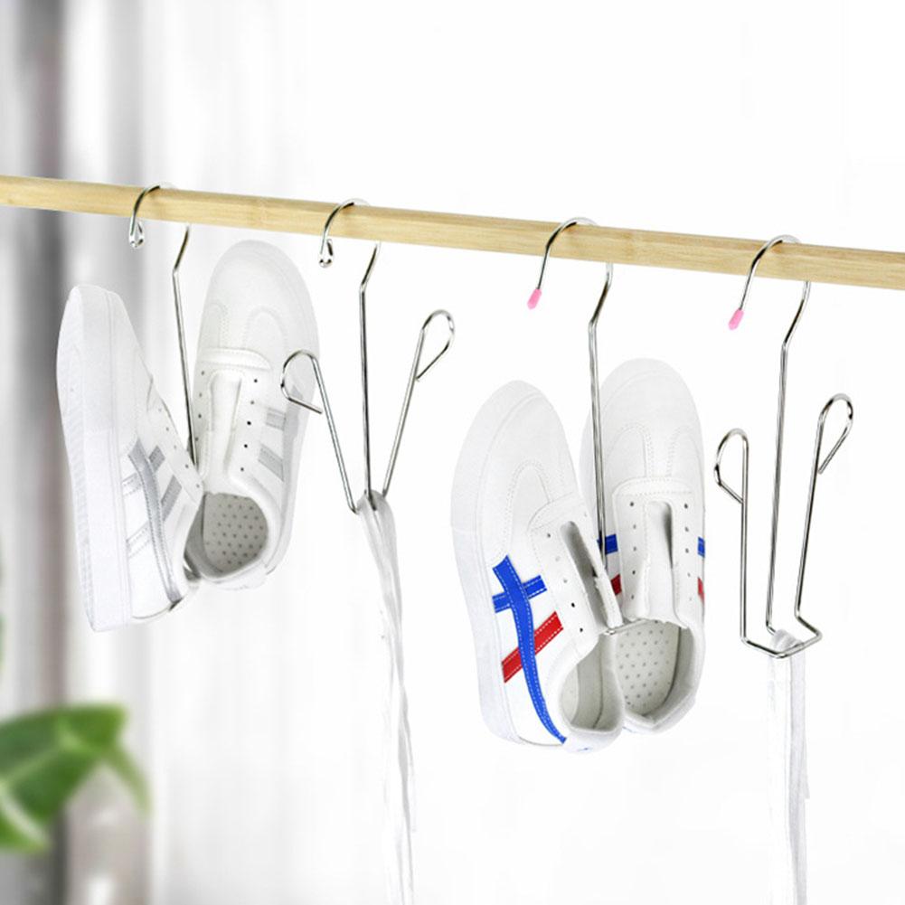 

10PCS A-Shape Shoe Drying Rack L-Shaped Hanging Slot Design Home Supply B