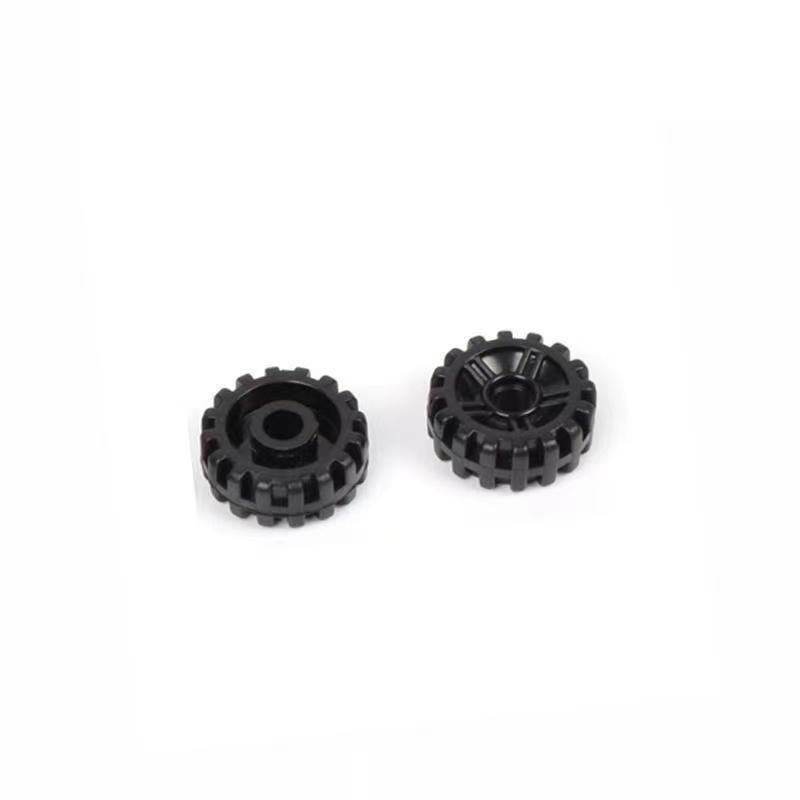 Hub Tire Double Wheels Holder Plate Building Blocks Kit Compatible Parts 4600 4624 3641 6014 87697 MOC Mini Car Bricks Kid Toys
