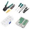 LAN Network Service Tool Kit Cable Tester Kit 11 piece Combination Kit for for RJ11 RJ45