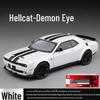 Jiaye 1:22 Dodge Hellcat Demon Eye Alloy Car Model with Sound, Light, and Pull-Back Four-Wheel Shock Absorbers