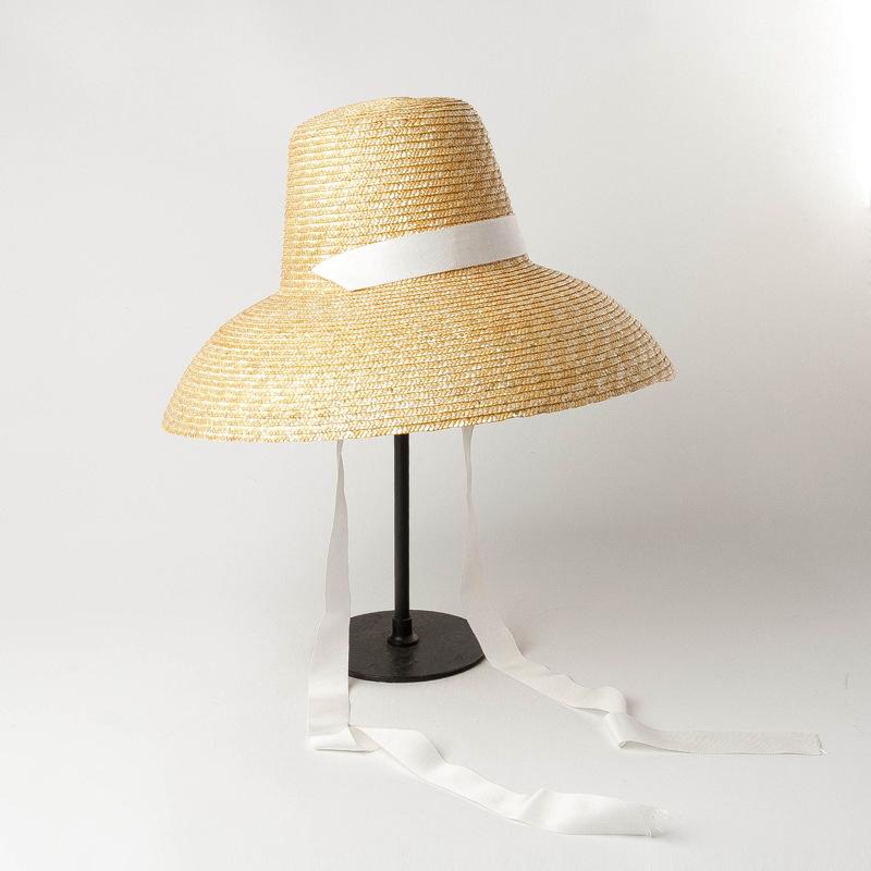 New summer big brim sunshade sunscreen straw hat women's big brim breathable straw hand-woven