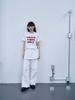 THE GREEN LAB Green Vibes Only Textured Lettering Short Sleeve T-Shirt [White]