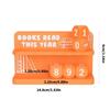 Books Read This Year Counter Ornament Book Read Trackers Signs Wooden Bookshelf Decors Book Lover Gift for Women Men