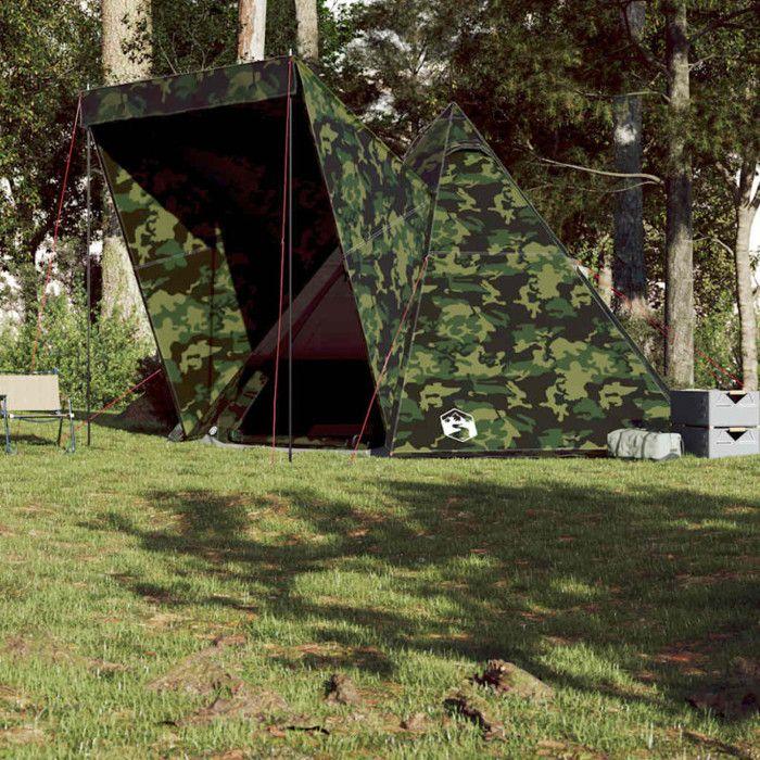 VidaXL Tente familiale tipi 6 personnes camouflage imperméable 4009444