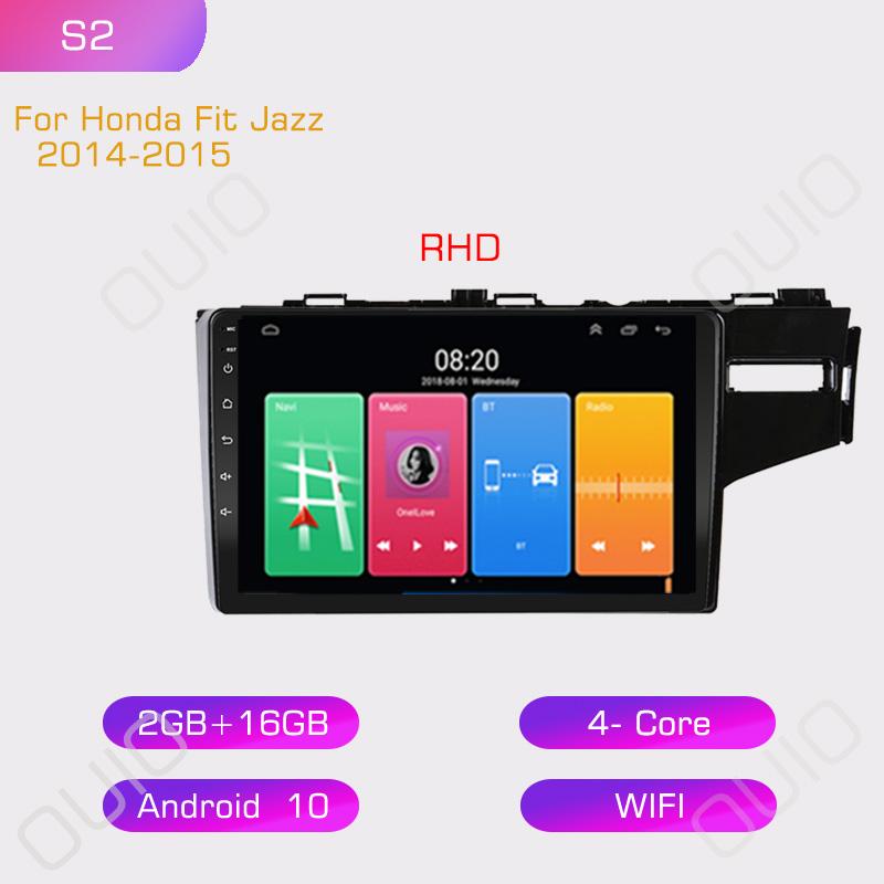 

2din Android10 Автомагнитола Мультимедийный плеер Carplay Auto GPS Навигация DSP BT RDS Для Honda Fit Jazz 2014 2015 2016 2017