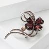 Fashion Rhinestone Crystal Four Leaf Clover Brooches For Women Clothing Coat Jewelry Accessries Gifts