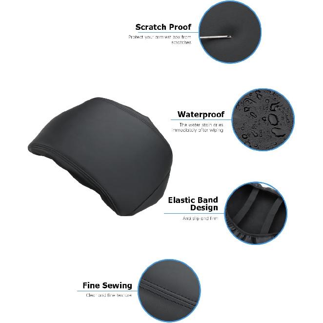 INTGET For 2024 2025 2026 Lexus GX 550 Center Console Cover Leather With Thin Pad Center Arm Rest Cover Middle Console Protector For Lexus GX 550